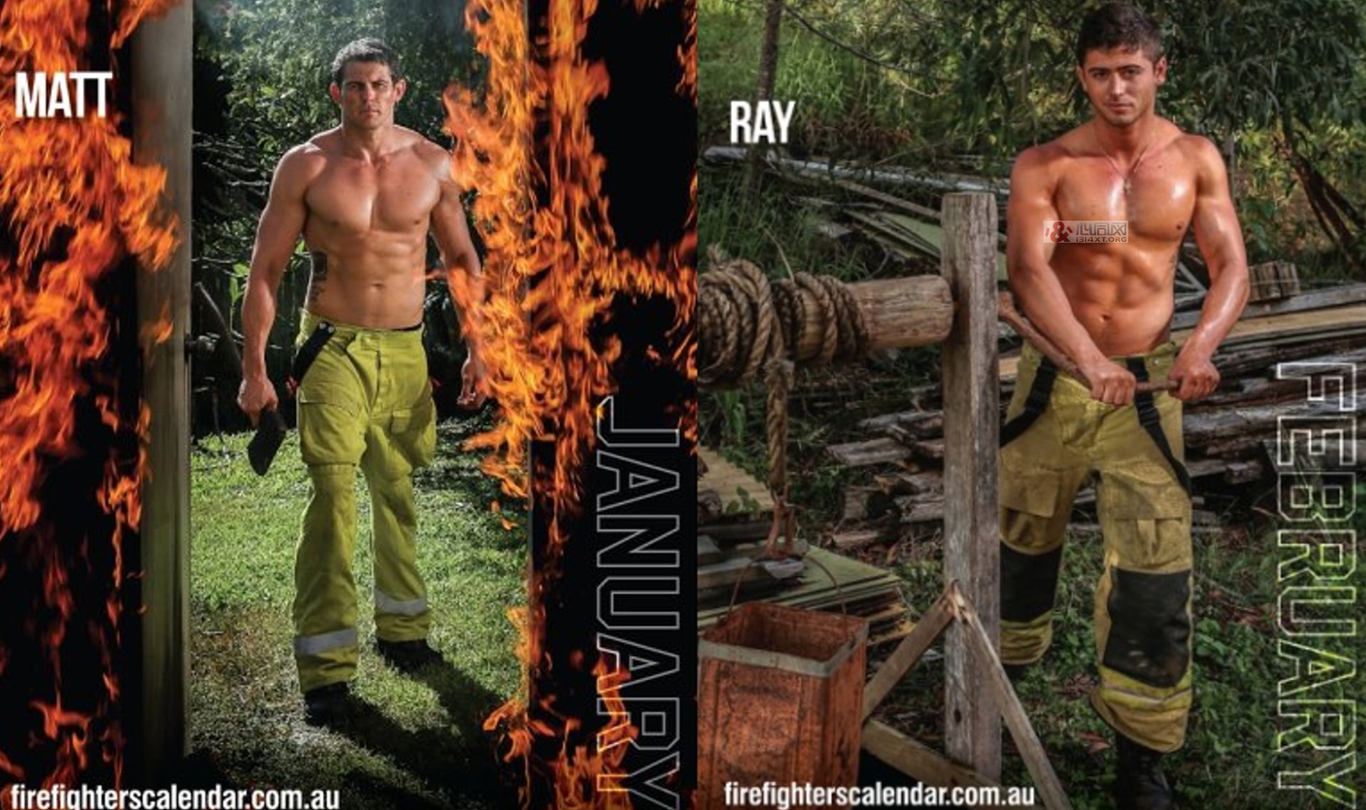 好身材！澳大利亚消防队猛男脱光拍慈善月历