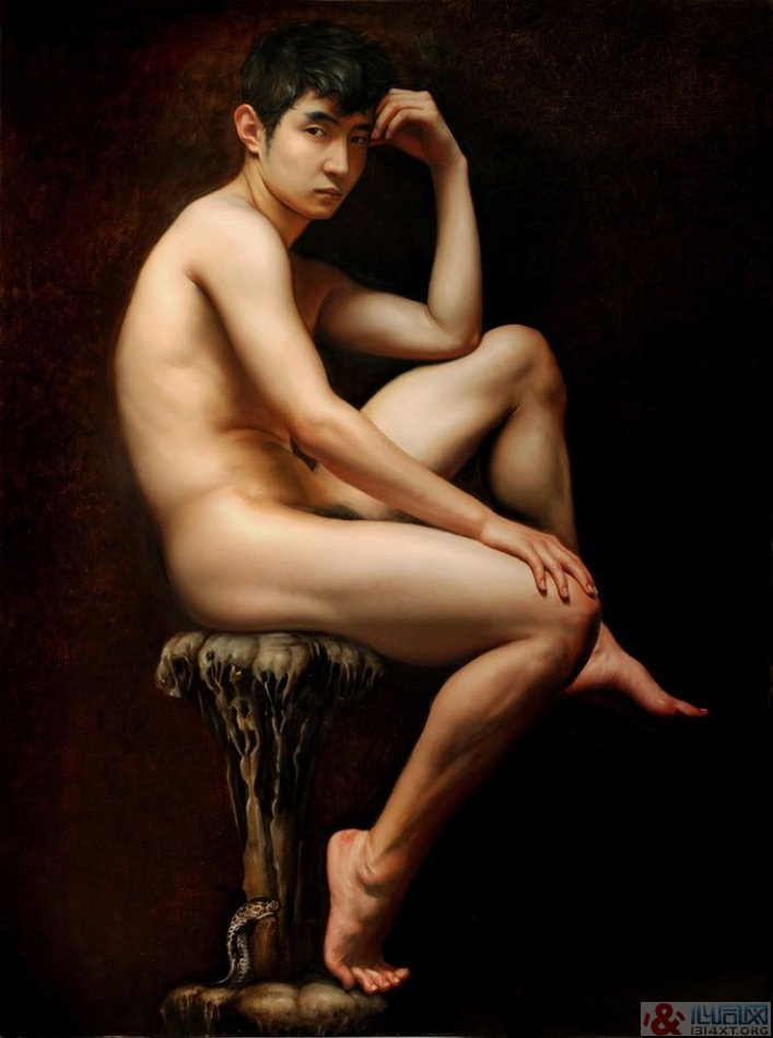 同性恋艺术:画家林金福的东方男体(组图)