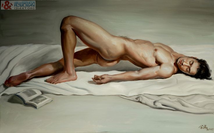 同性恋艺术:画家林金福的东方男体(组图)