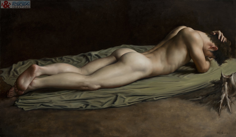 同性恋艺术:画家林金福的东方男体(组图)