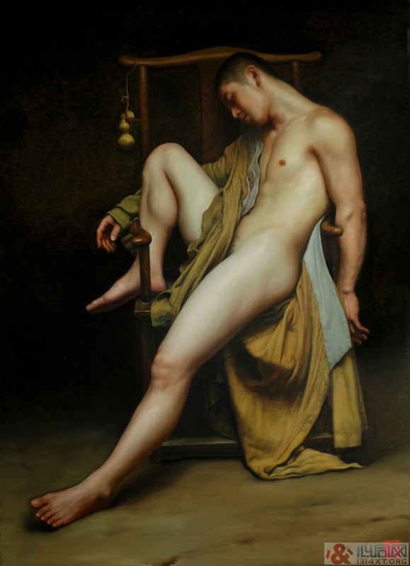 同性恋艺术:画家林金福的东方男体(组图)